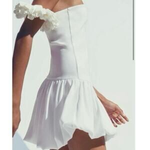 Zara balloon skirt dress M bridal shower bachelorette mini dress(out of stock)